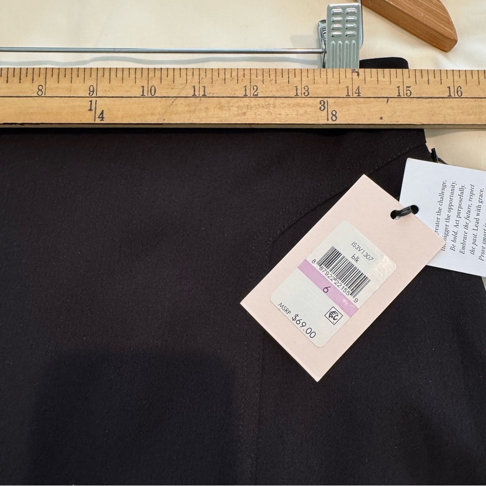 Ivanka Trump Lined Pencil Skirt Size 6 Color Black New with Tag - Picture 6 of 9